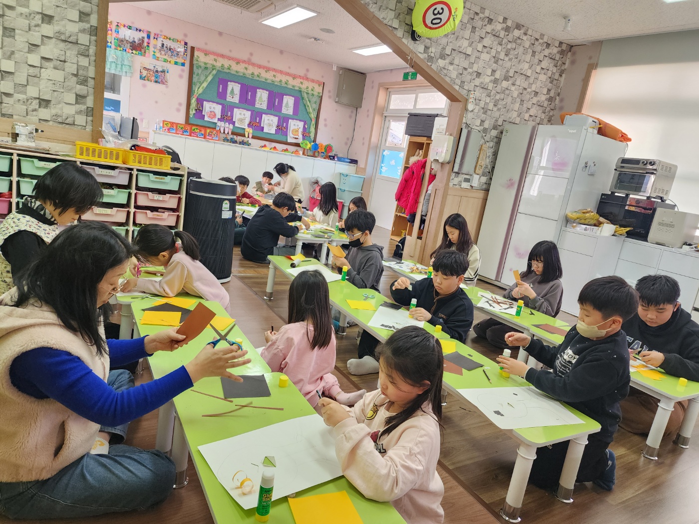 1월5일 미술공예 활동모습